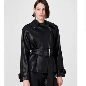BRANDO BELTED BIKER JACKET